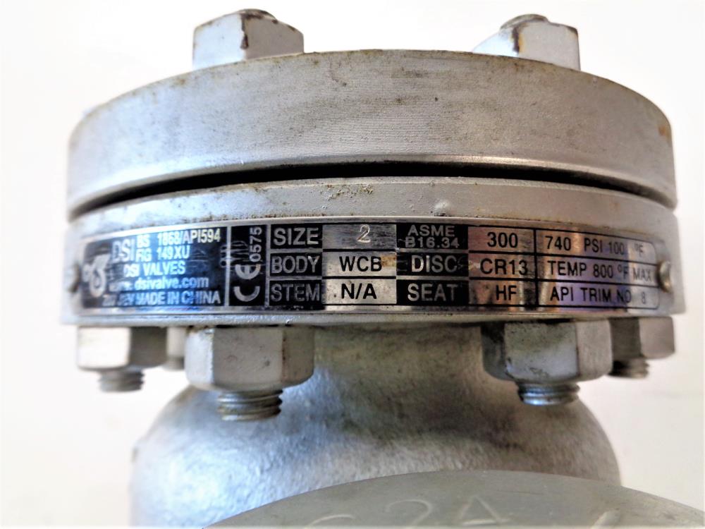 DSI 2" 300# WCB Check Valve, Fig# 149XU